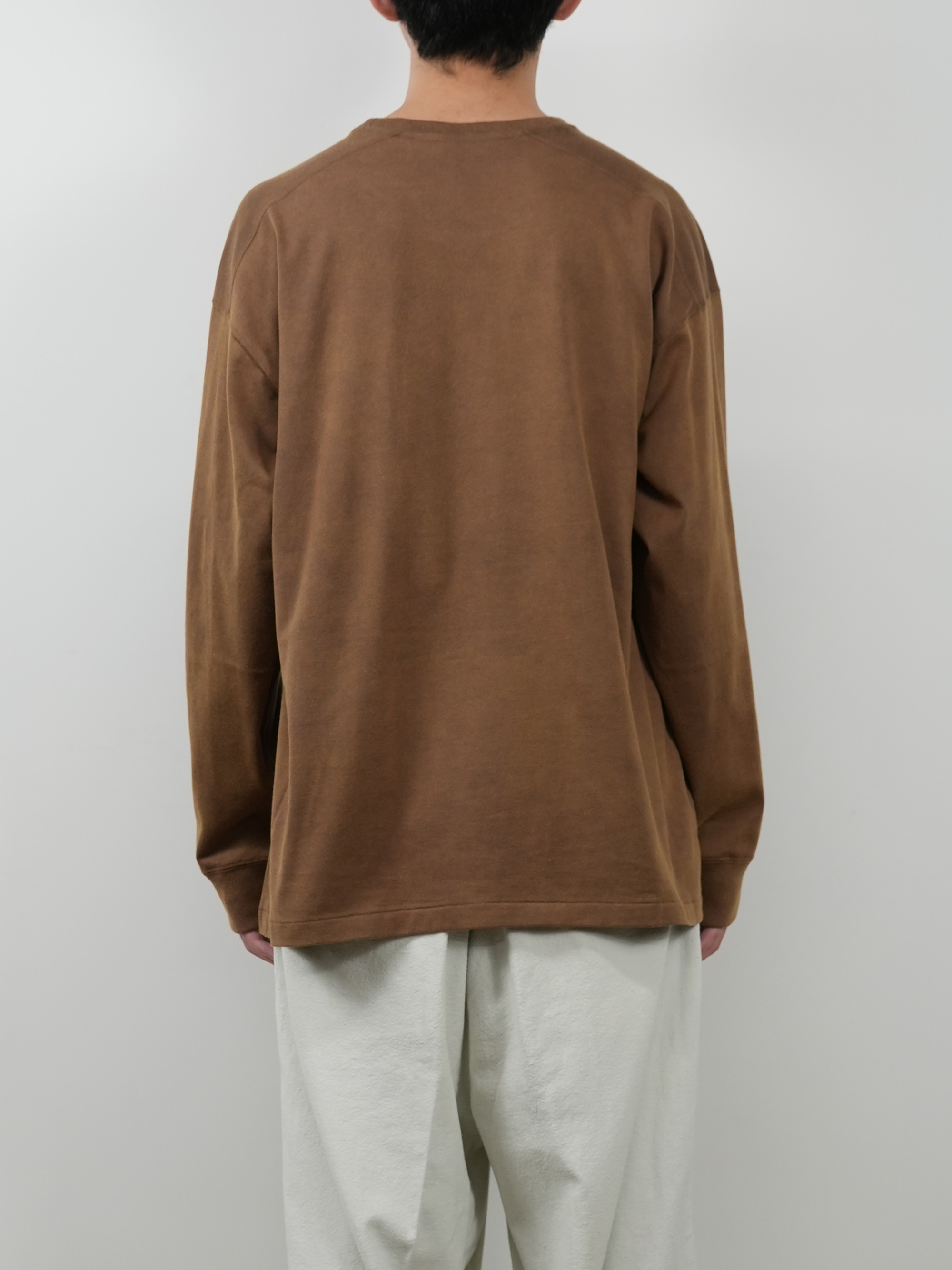 UNEVENNESS LS T-SHIRT(BROWN)