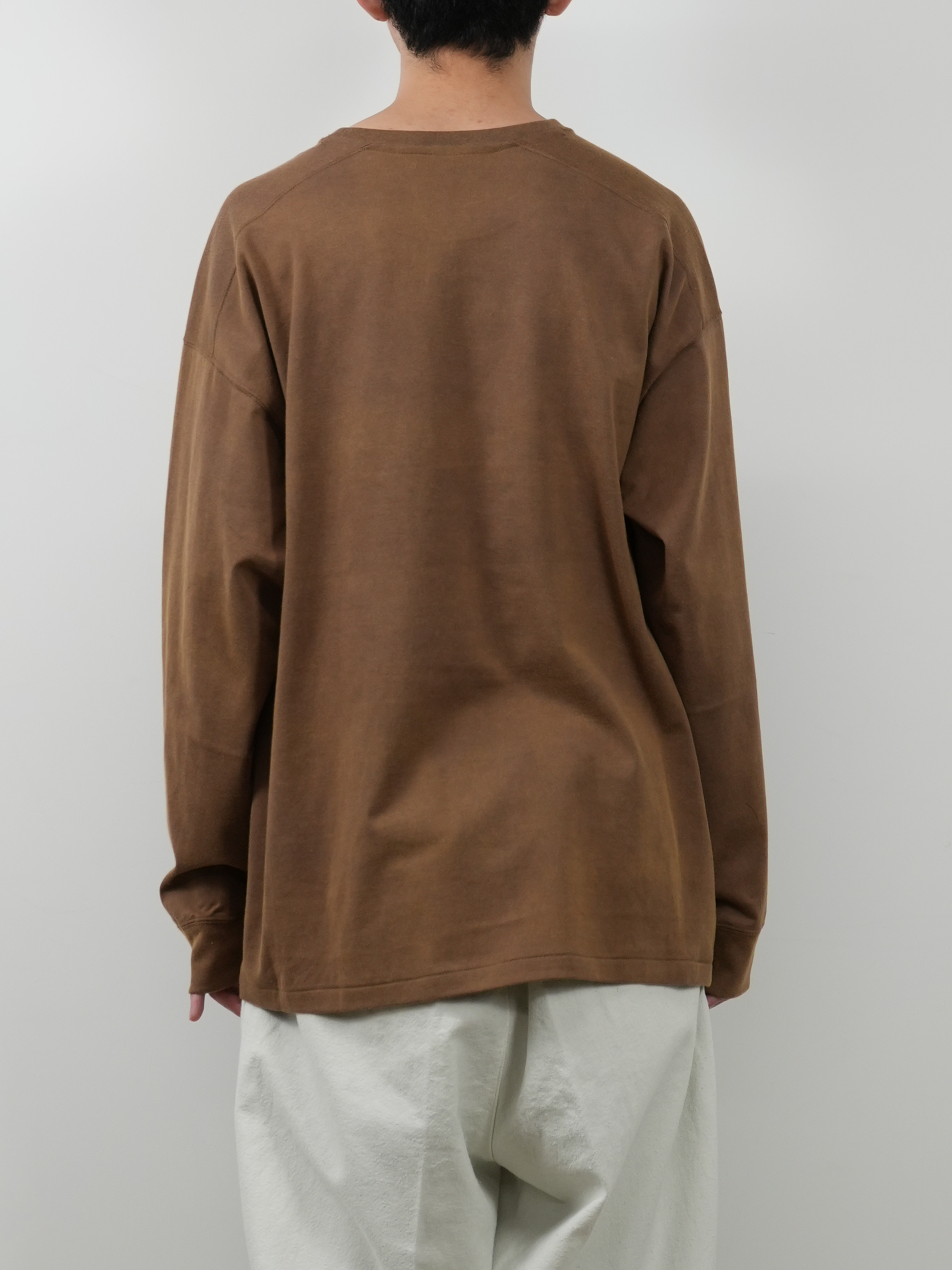 UNEVENNESS LS T-SHIRT(BROWN)