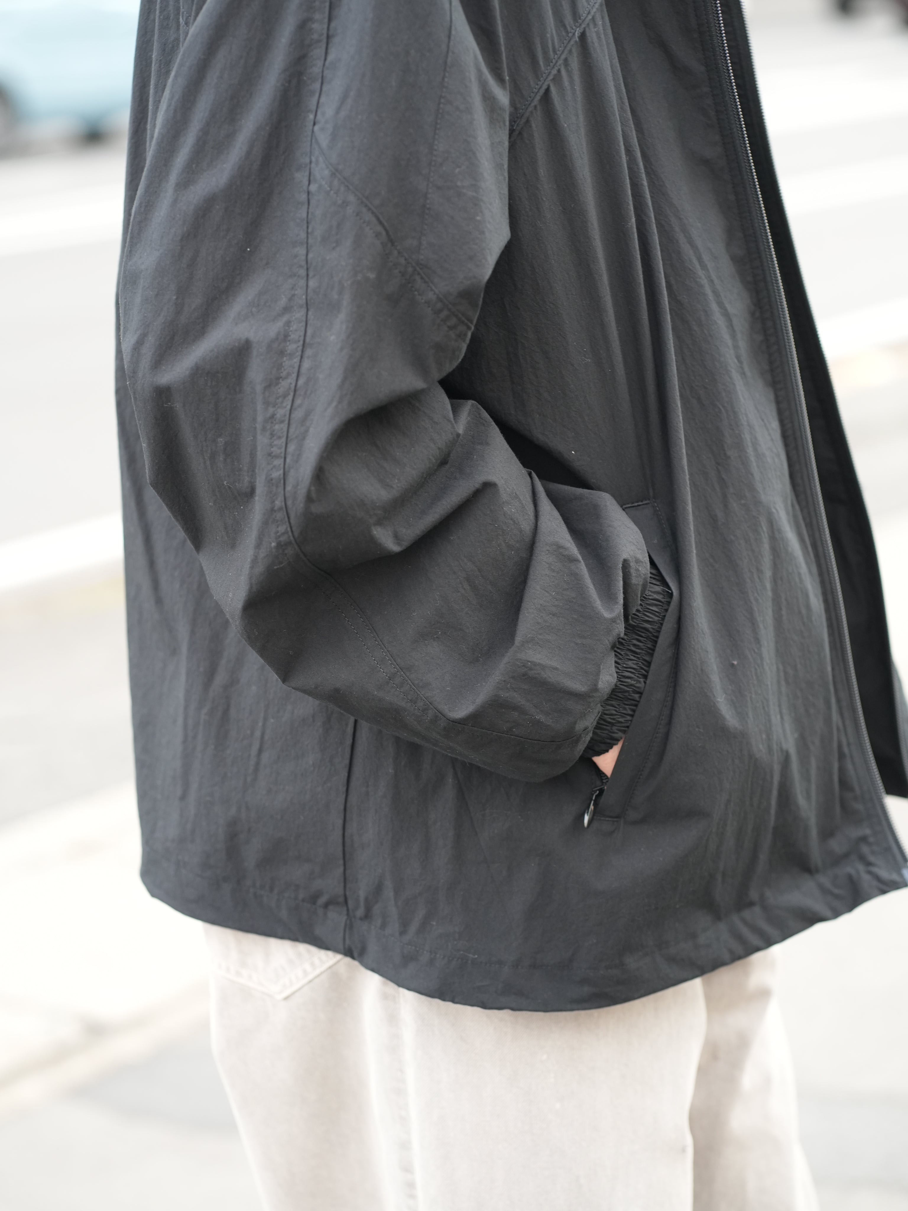 COTTON TYPEWRITER TRACK JACKET(BLACK)