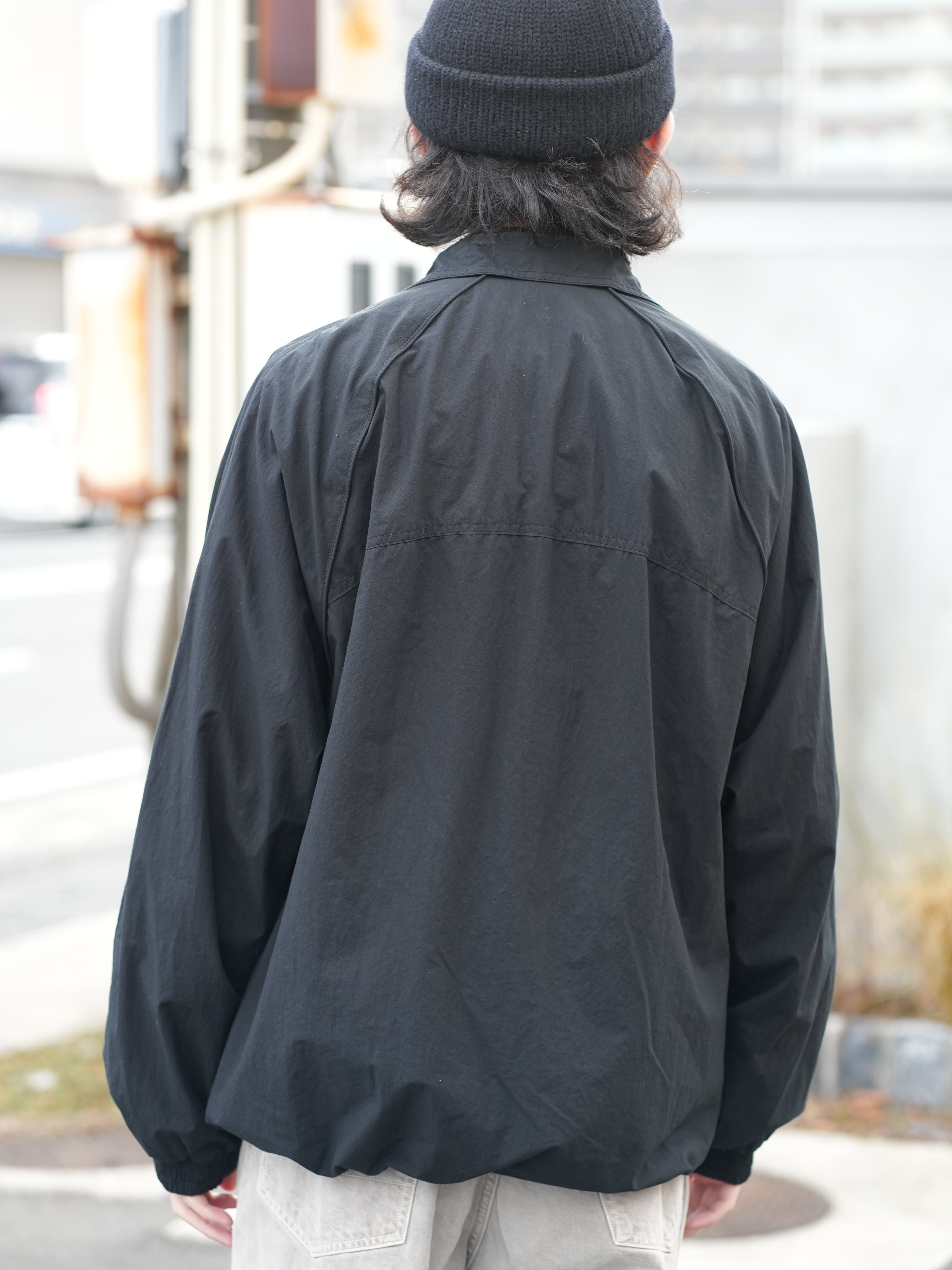 COTTON TYPEWRITER TRACK JACKET(BLACK)