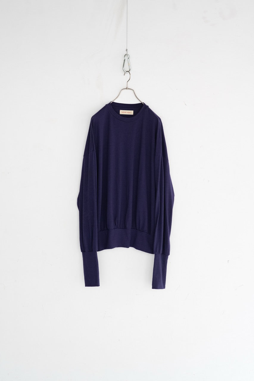 トップス barbell object velveteen po navy barbell object