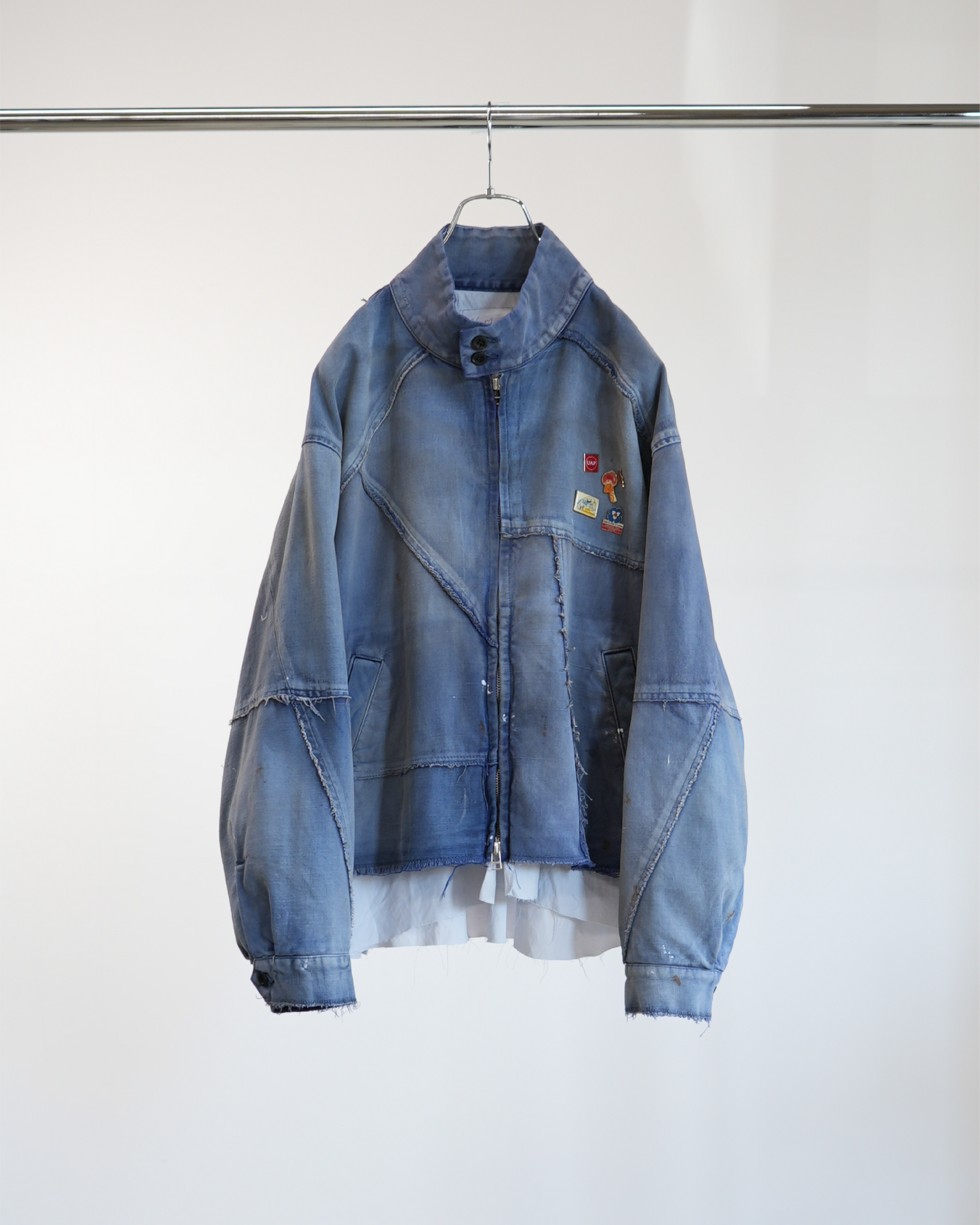 【値下げ可・未使用に近い】ANCELLM パッチワークブルゾン ANCELLM/exclusive】