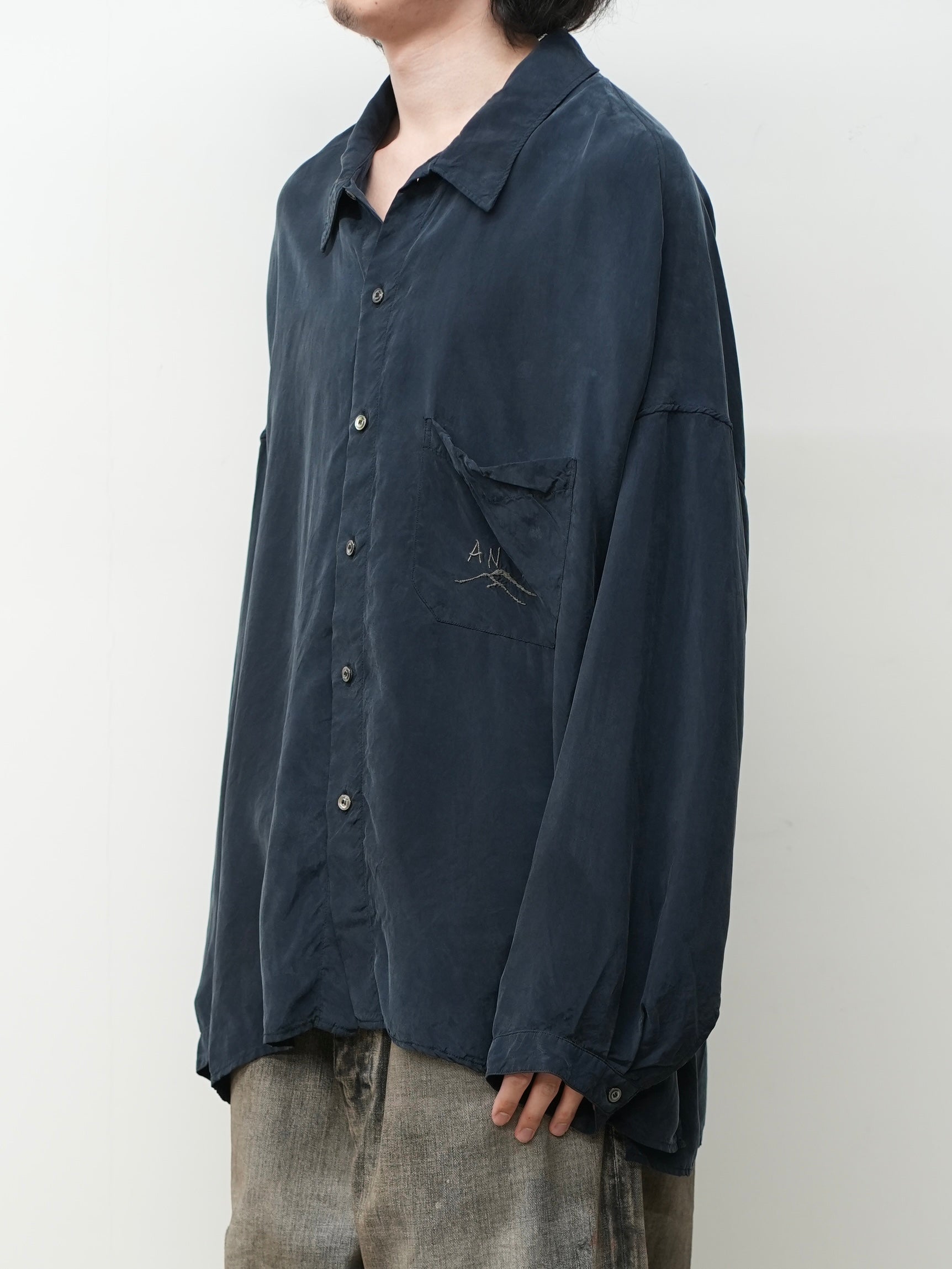 トップス 26SS EMBROIDERED SOUVENIR SHIRT(NAVY) EMBROIDERED SOUVENIR SHIRT(NAVY)