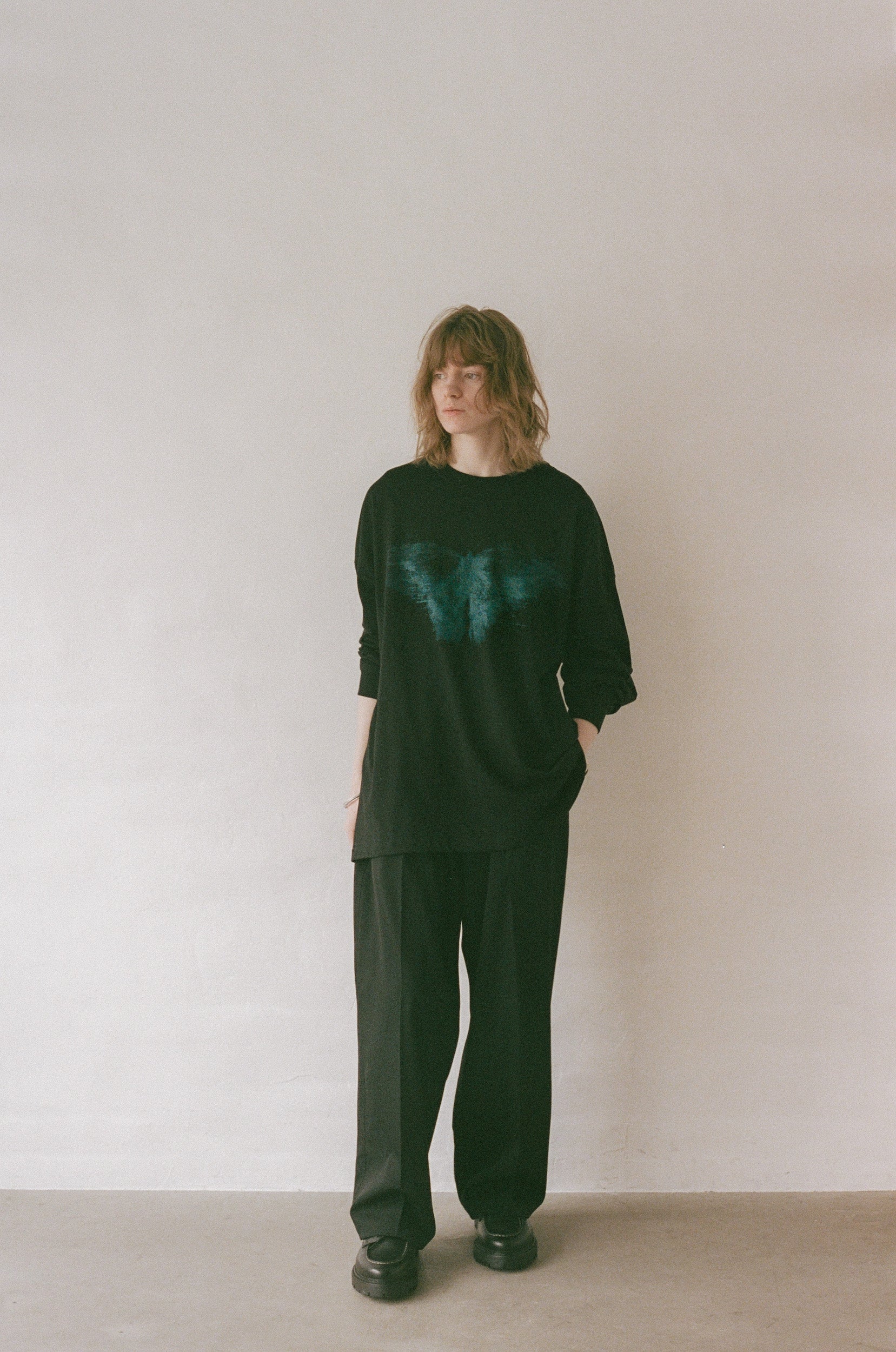 OVERSIZE LONG T-SHIRT(BUTTERFLY)