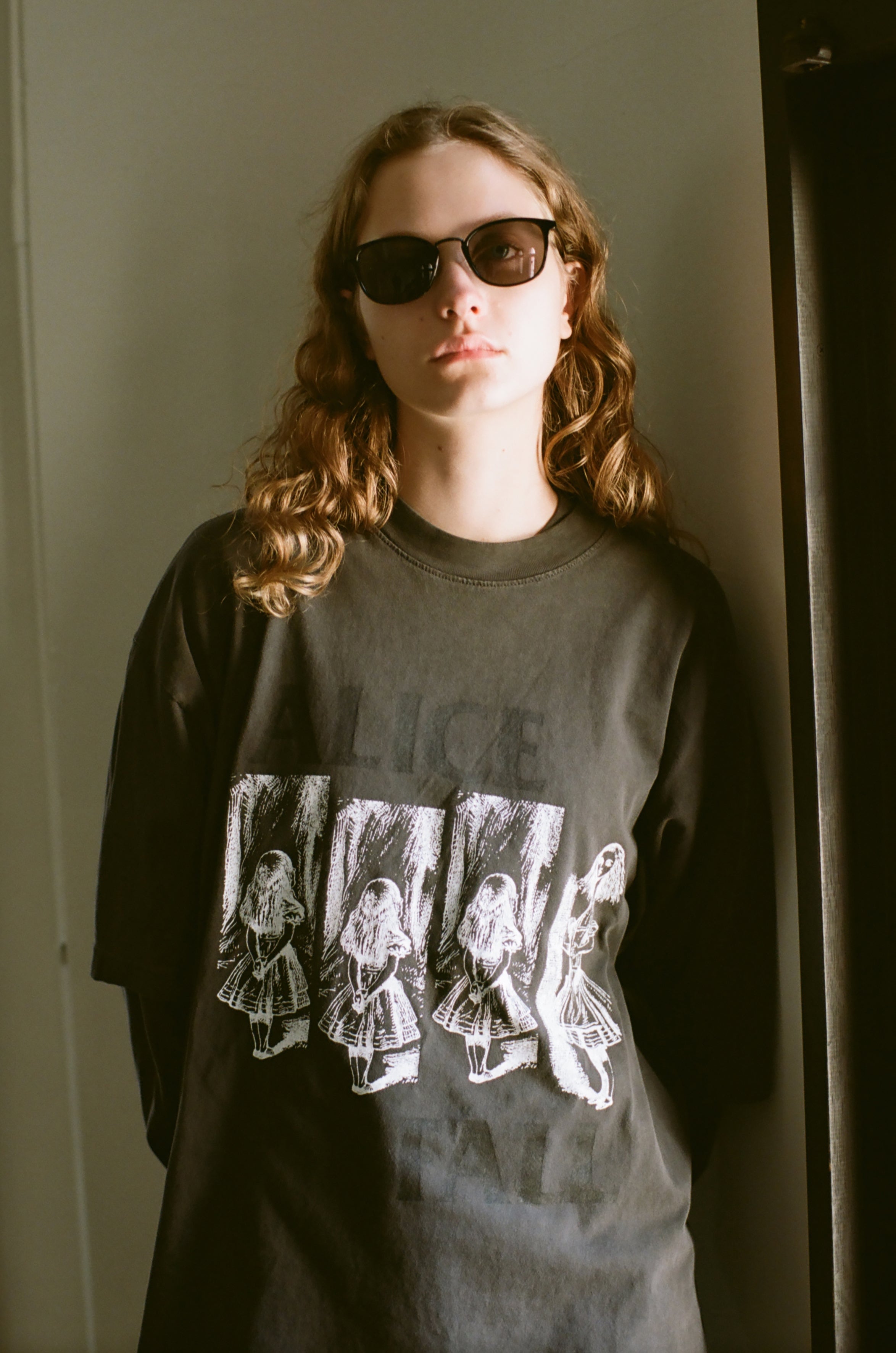 OVERSIZED GARMENT DYE T-SHIRT(ALICE)