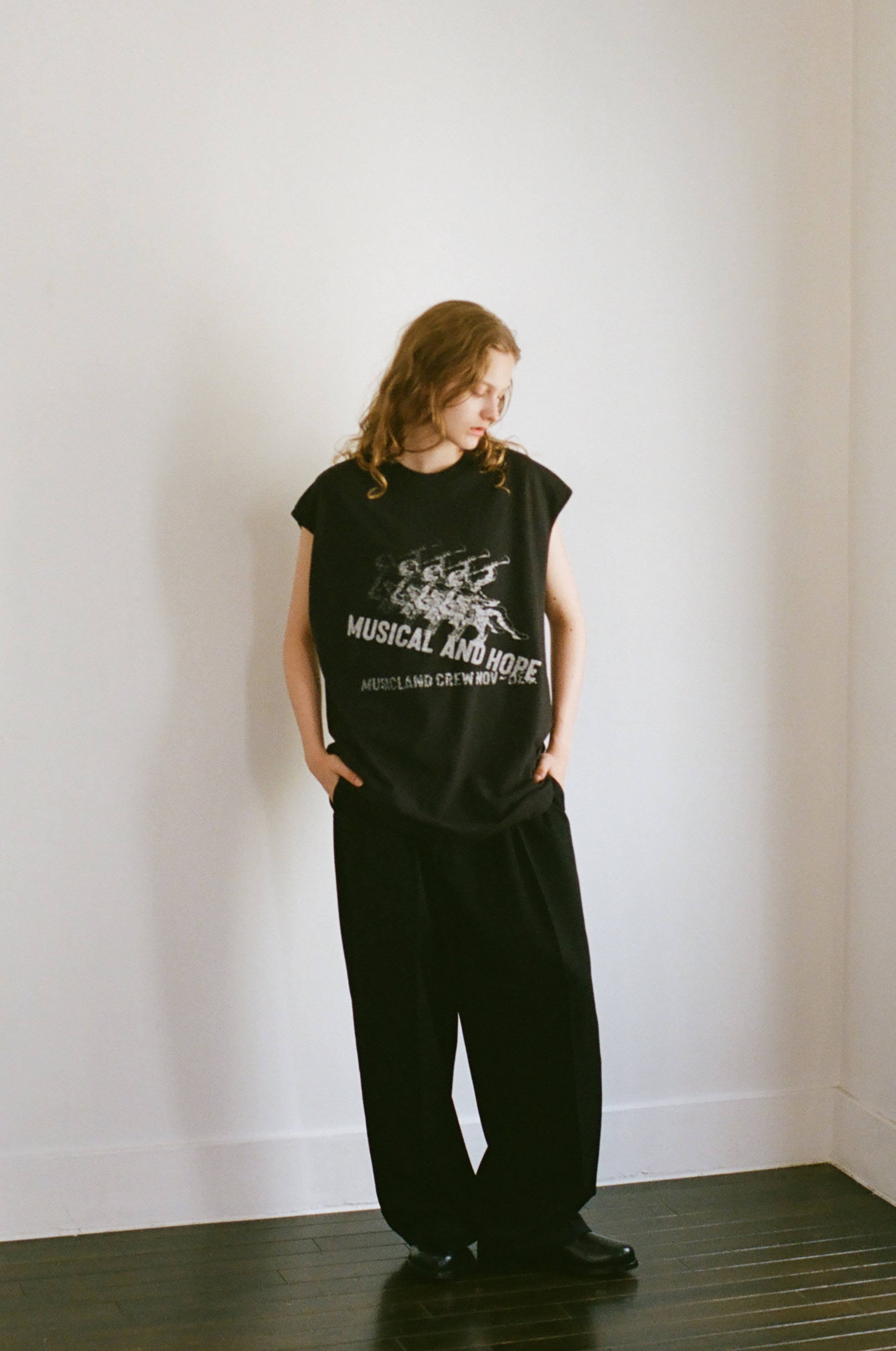 GARMENT DYE N/S T-SHIRT(MUSICAL)