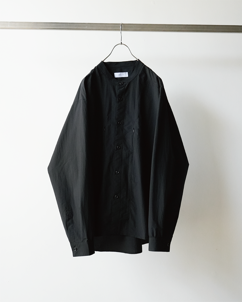 OVERSIZE BAND COLLAR SHIRT