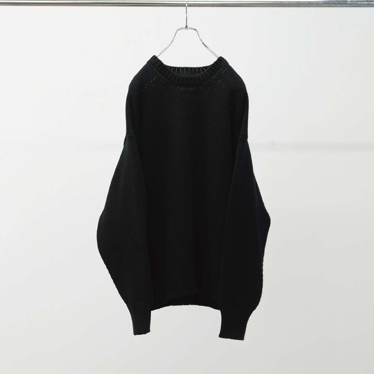Afiit コットンニット ブラック COTTON KNIT