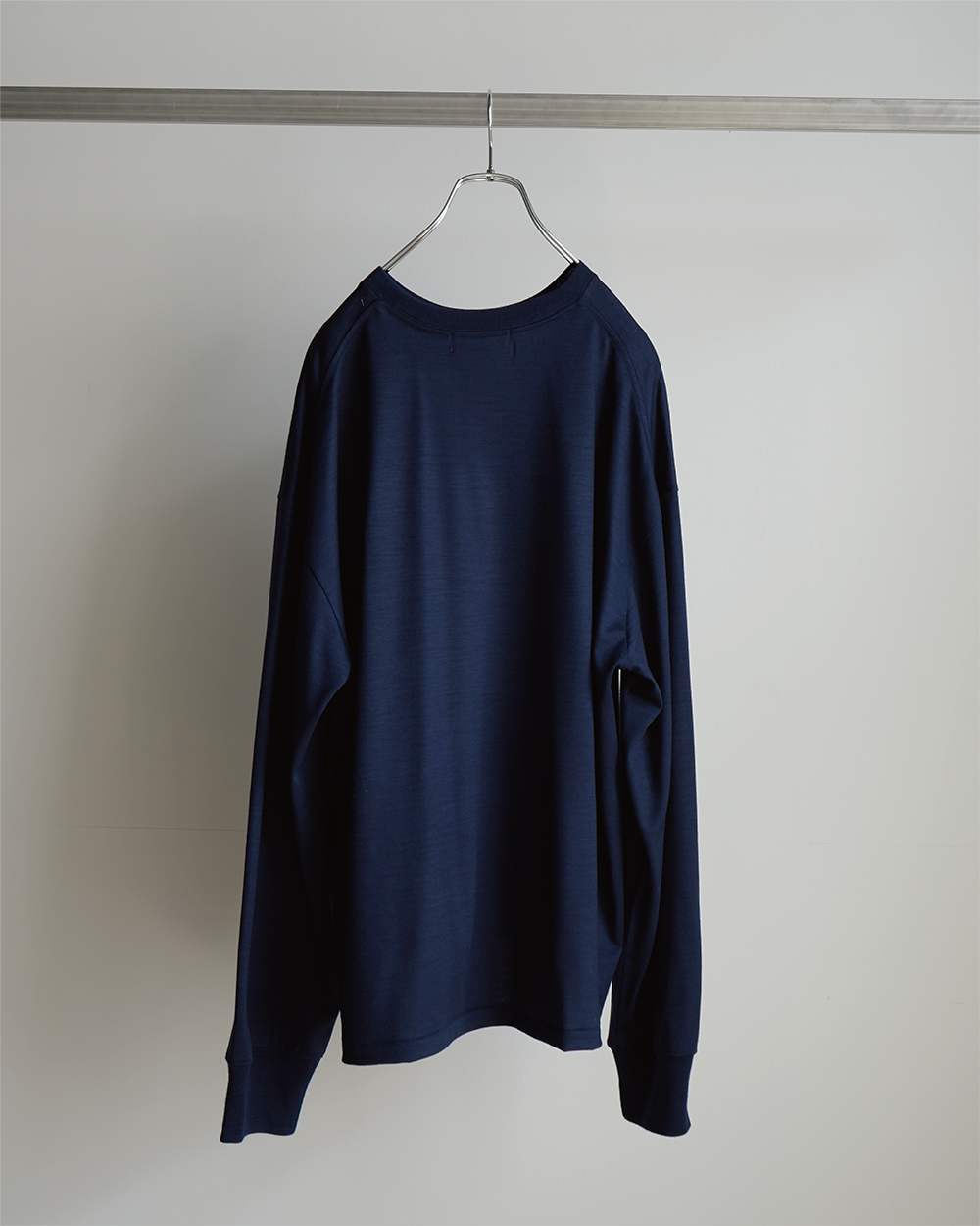 WOOL L/S T-SHIRT(NAVY)