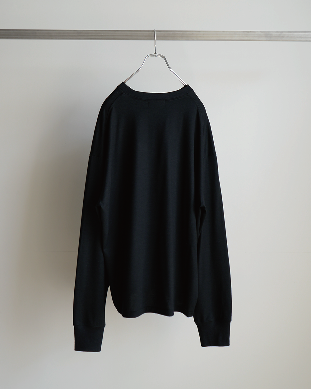 WOOL L/S T-SHIRT(BLACK)