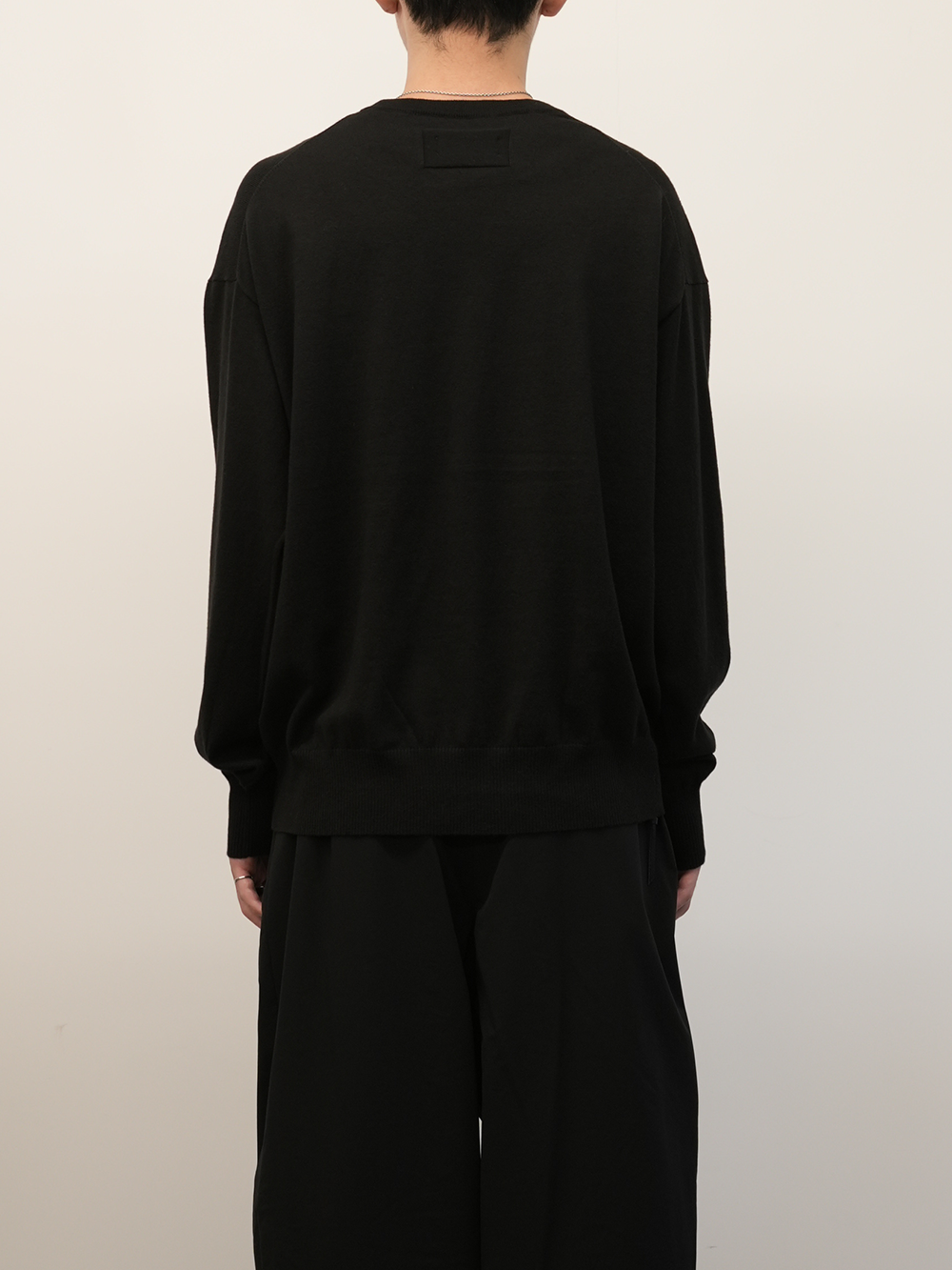 COTTON CASHMERE KNIT(BLACK)