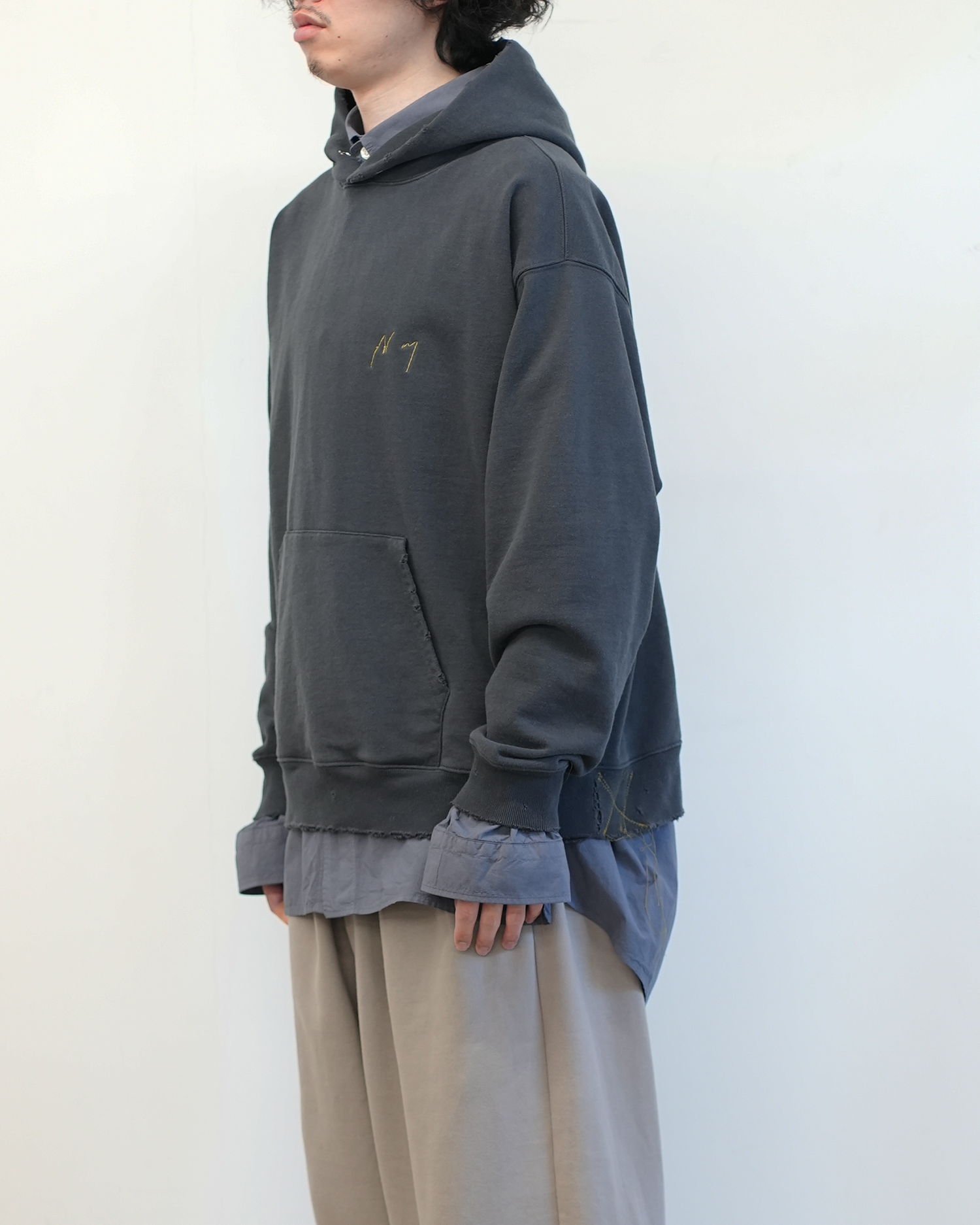 【ANCELLM/exclusive】NEW YEAR SWEAT HOODIE(KUROKAGE)