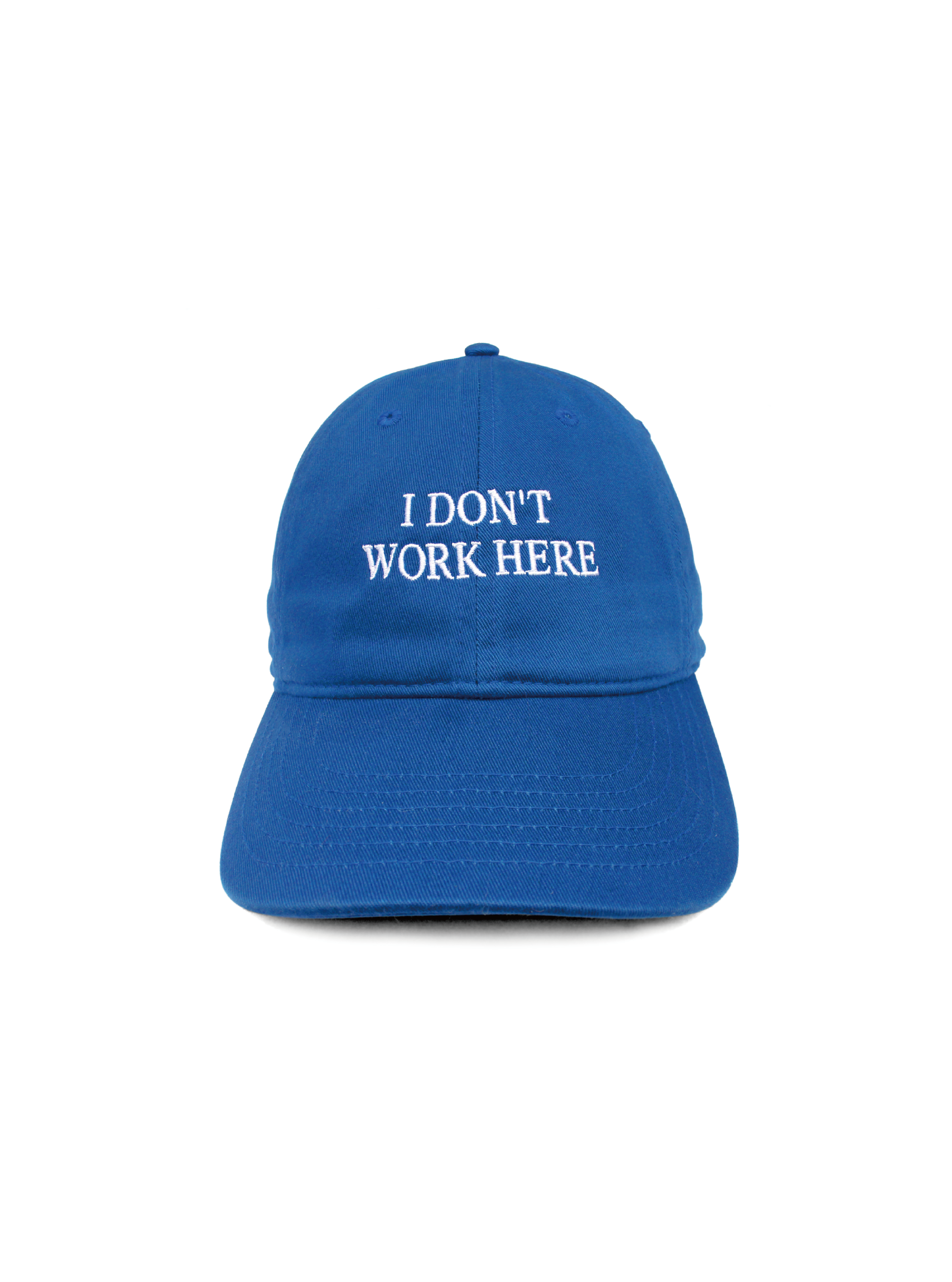 I DON'T WORK HERE HAT(BLUE)