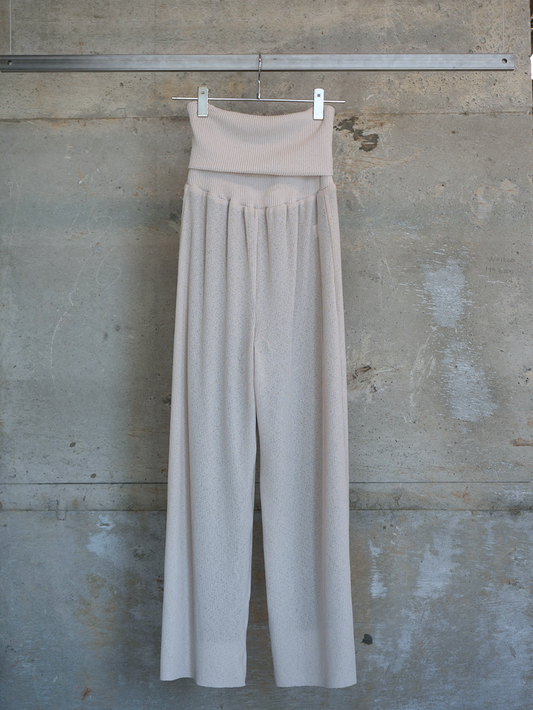 THIN-THICK BUSTIER PANTS(IVORY + BROWN)