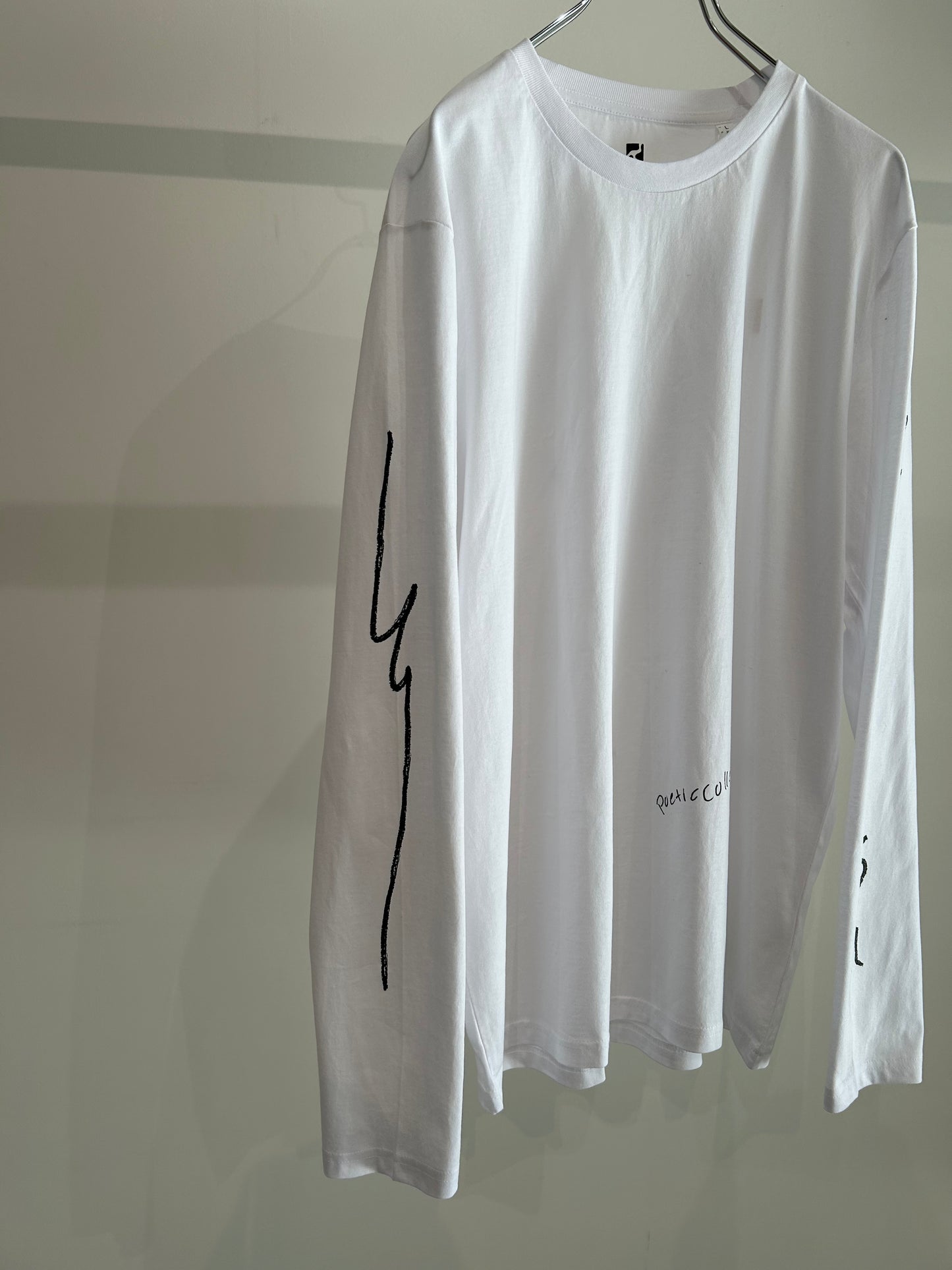 Scribble Long Sleeve Shirt (White)