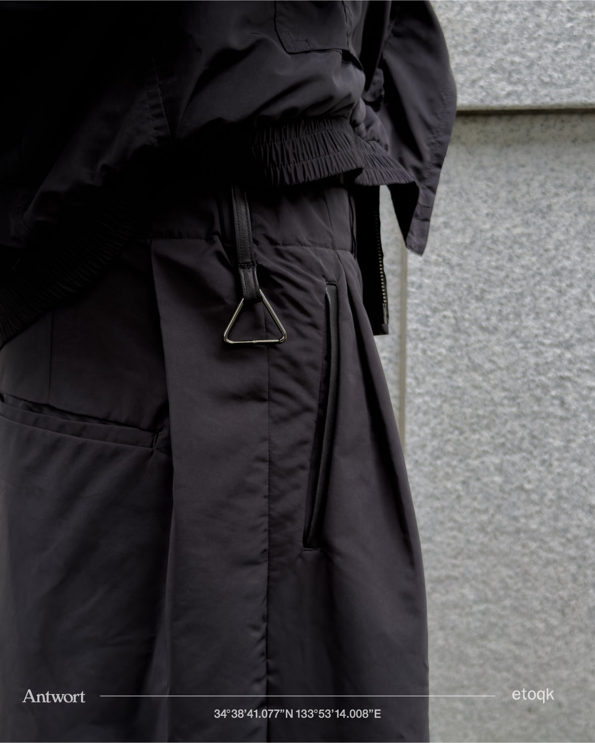 【予約販売】UTILITY DRAPE TUCK PANTS ex. etoqk