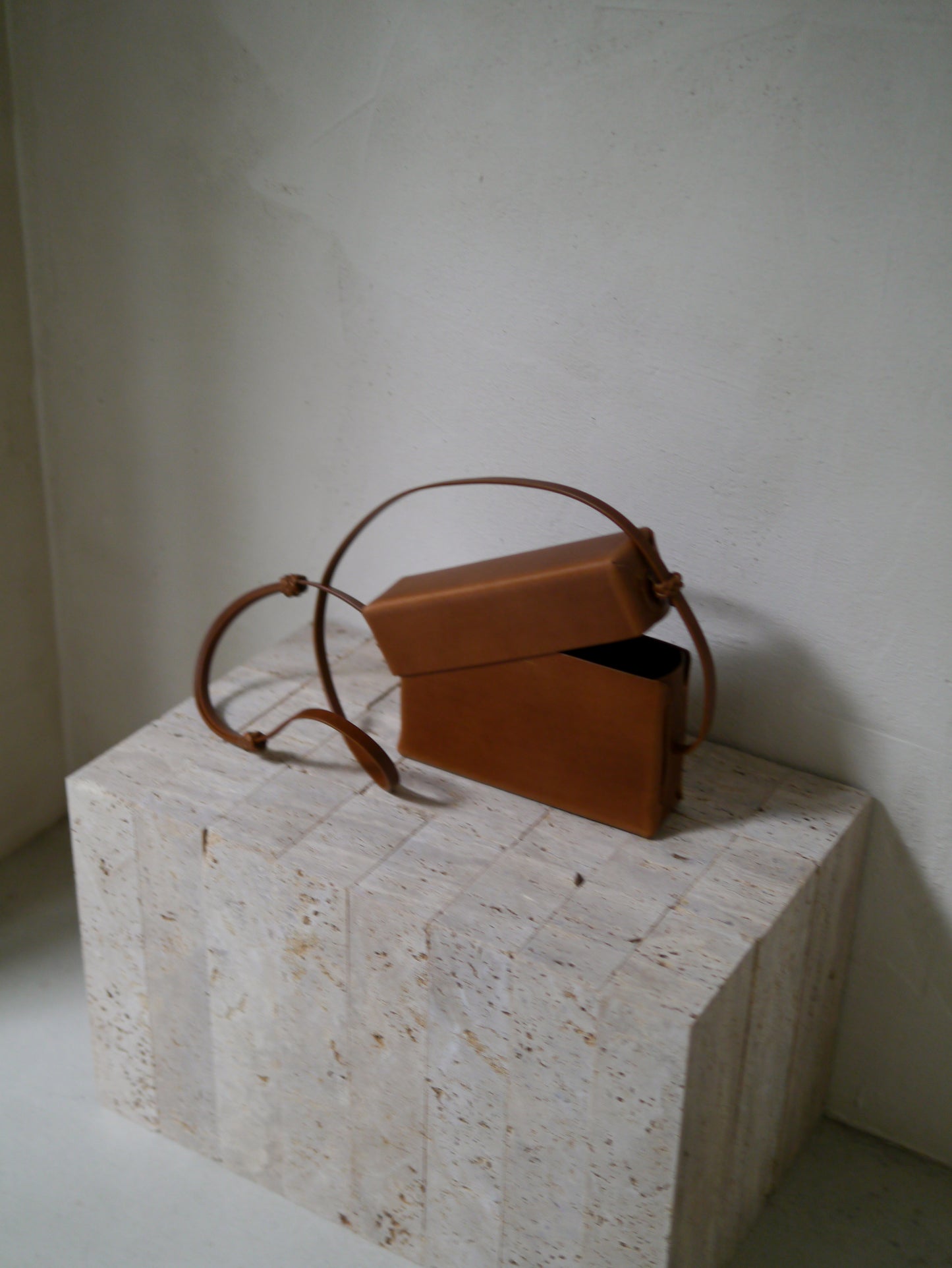 Woven Lid Bag(Chestnut)