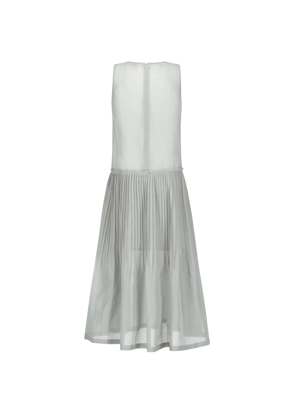 PLEATED SLEEVELESS DRESS