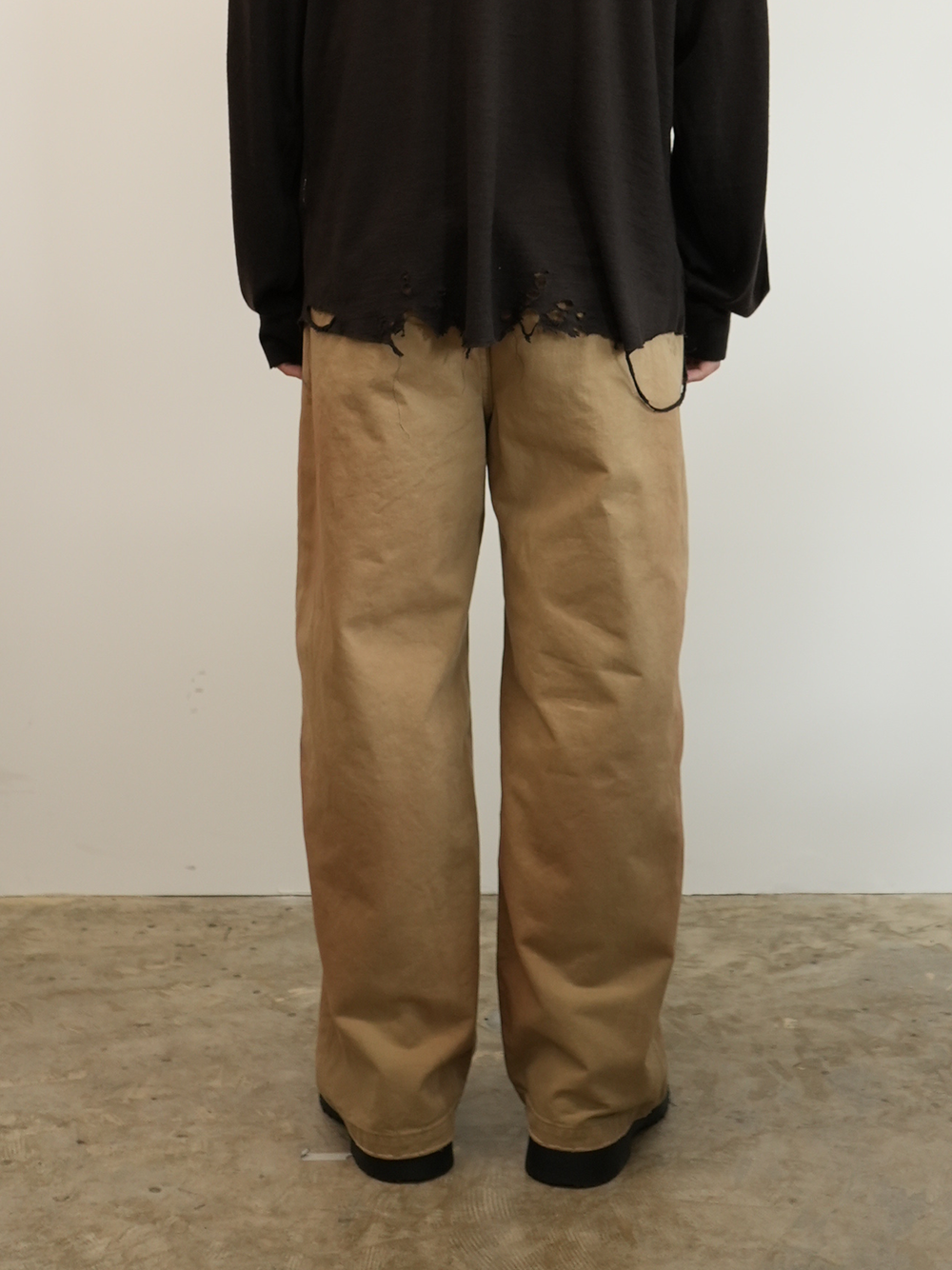 PAINT CHINO TROUSERS(BEIGE)