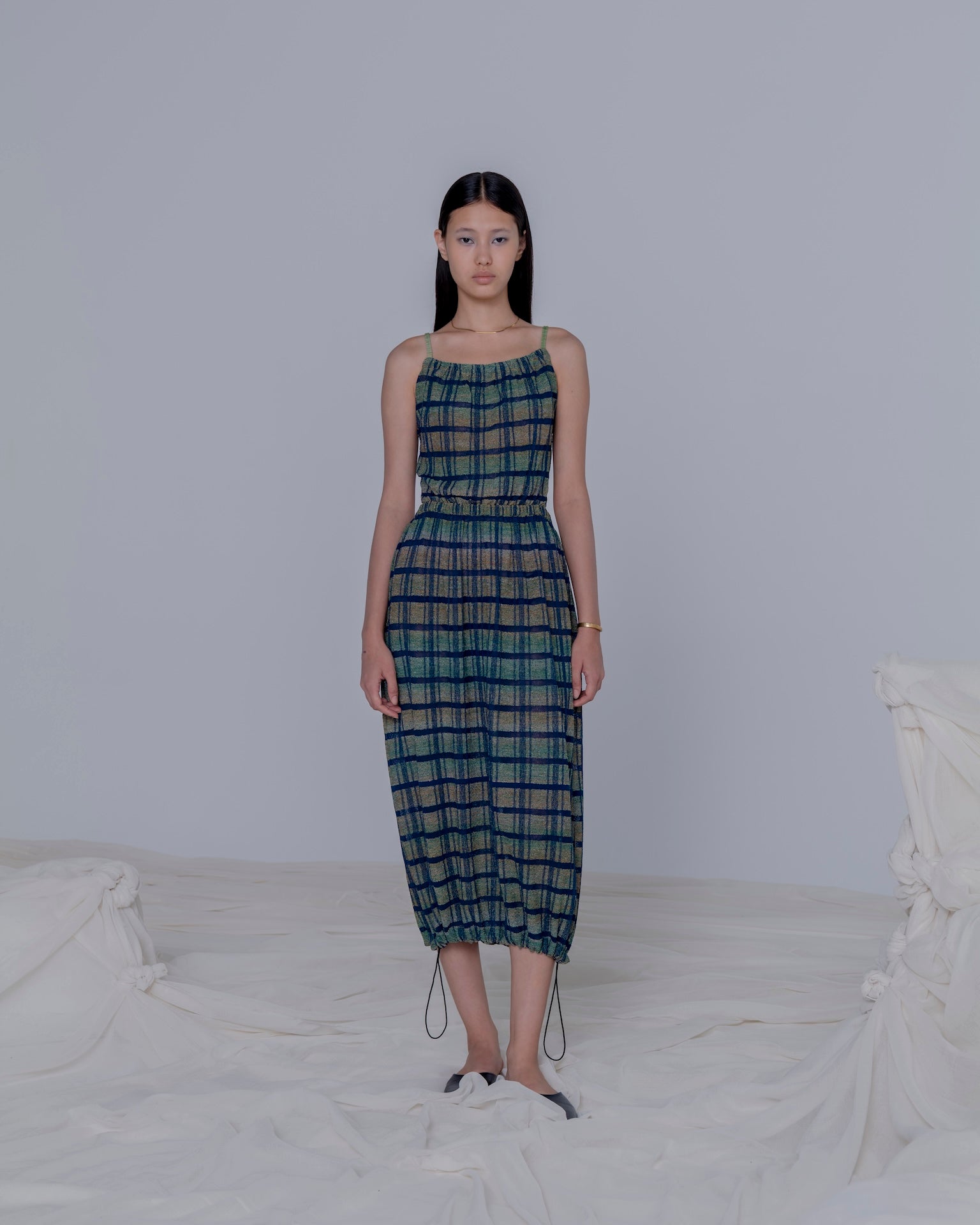 LAYERED TEXTURE KNIT DRESS