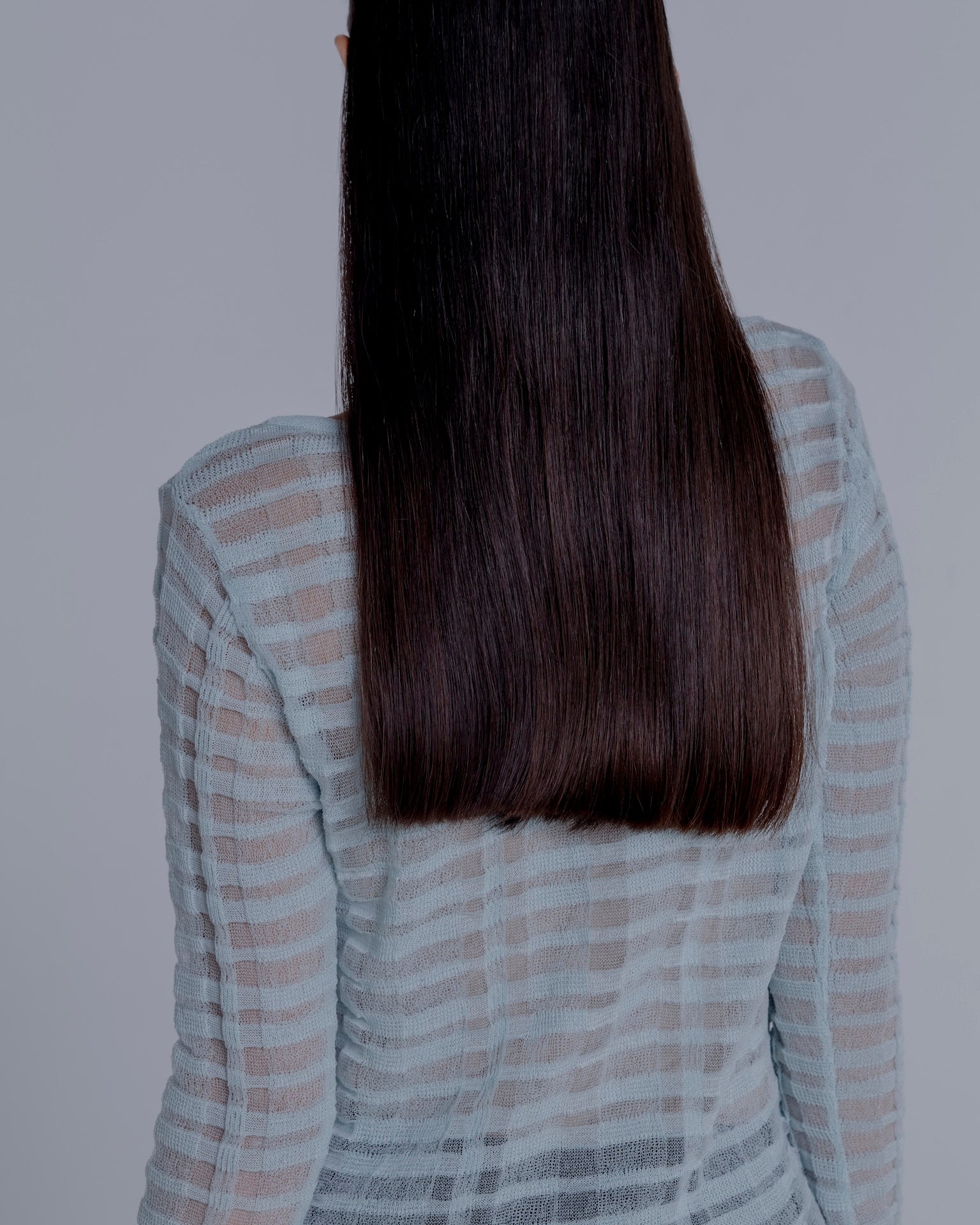 FLOWING CHECKED KNIT PULLOVER