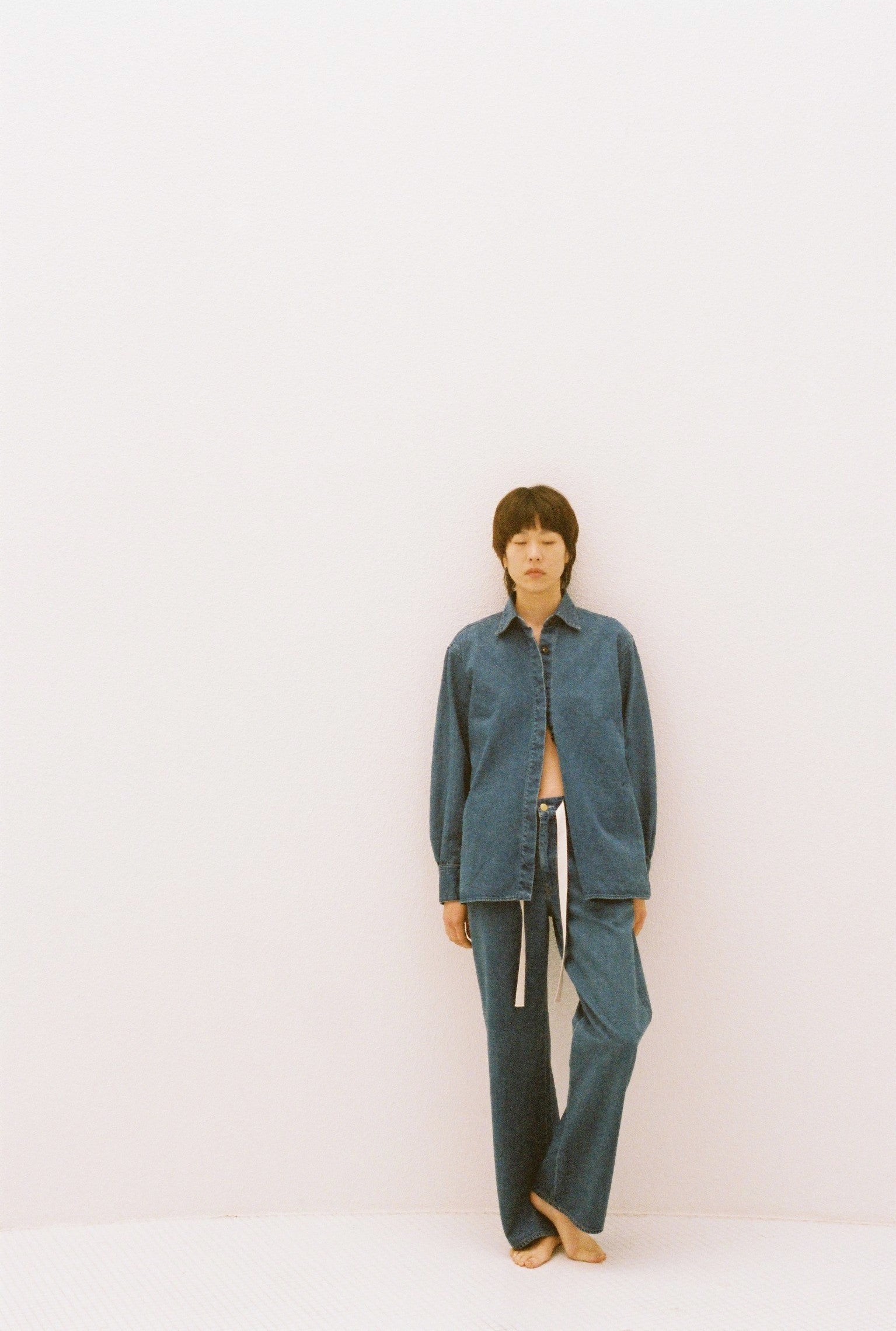 The Opal Denim Over Shirt(Solid 3year)