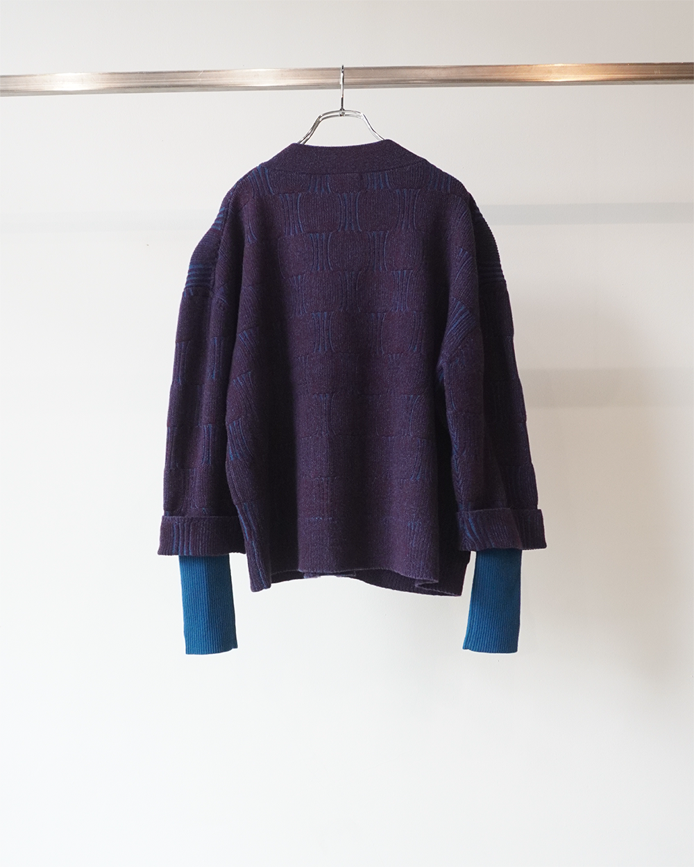 swellrib over cardigan(purple)