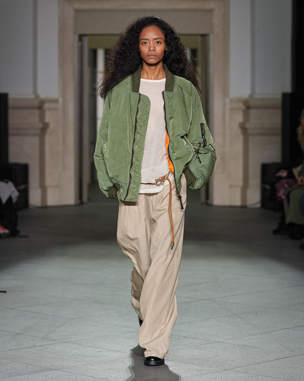AGING BOMBER JACKET(KHAKI)