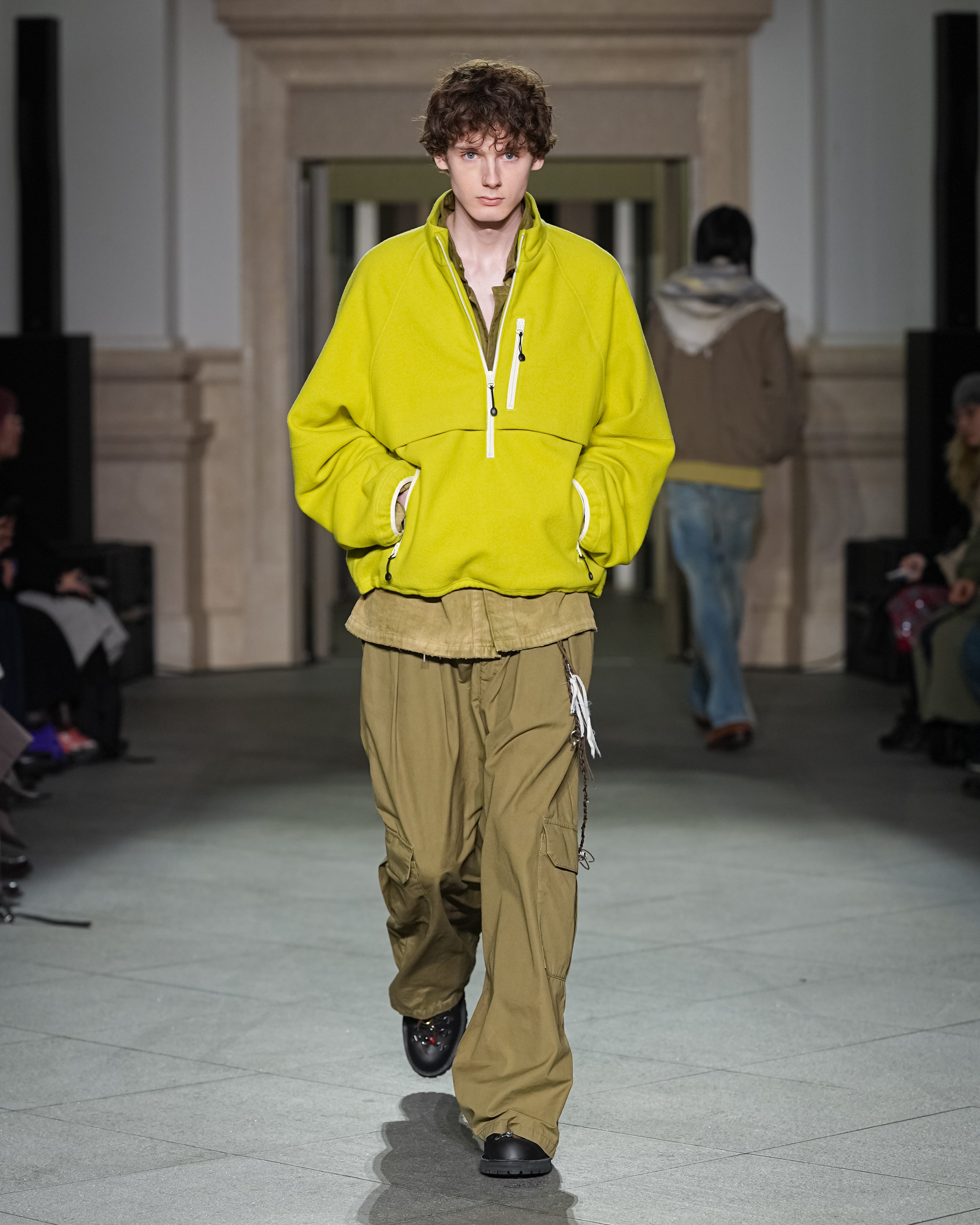 POPLIN CARGO PANTS(OLIVE)