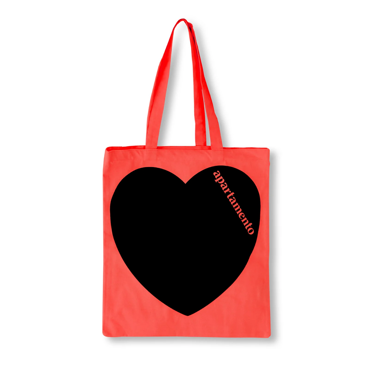 APARTAMENTO HEART TOTE BAG(HOT CORAL)