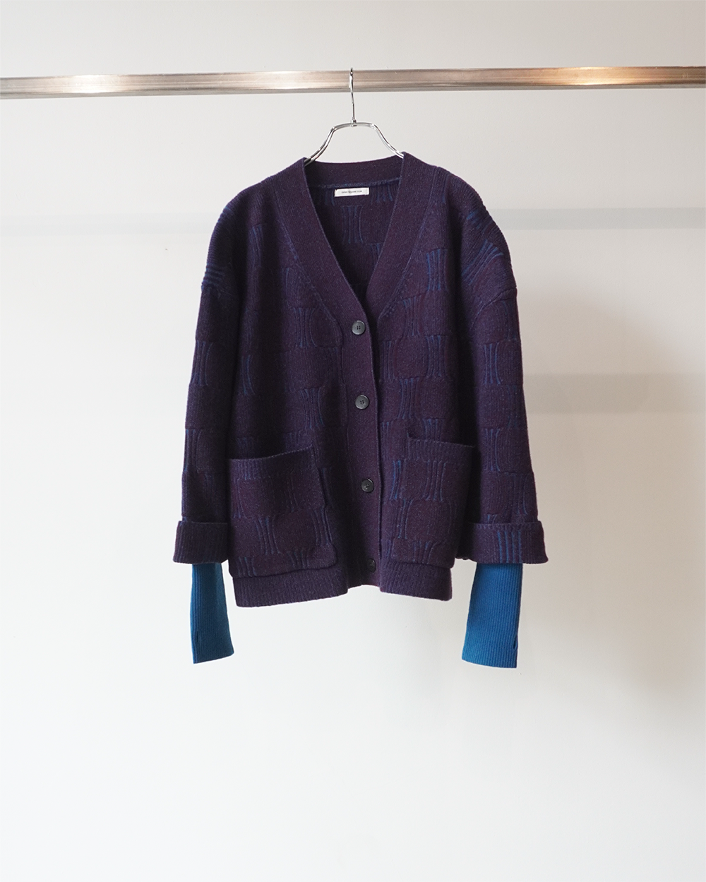 swellrib over cardigan(purple)