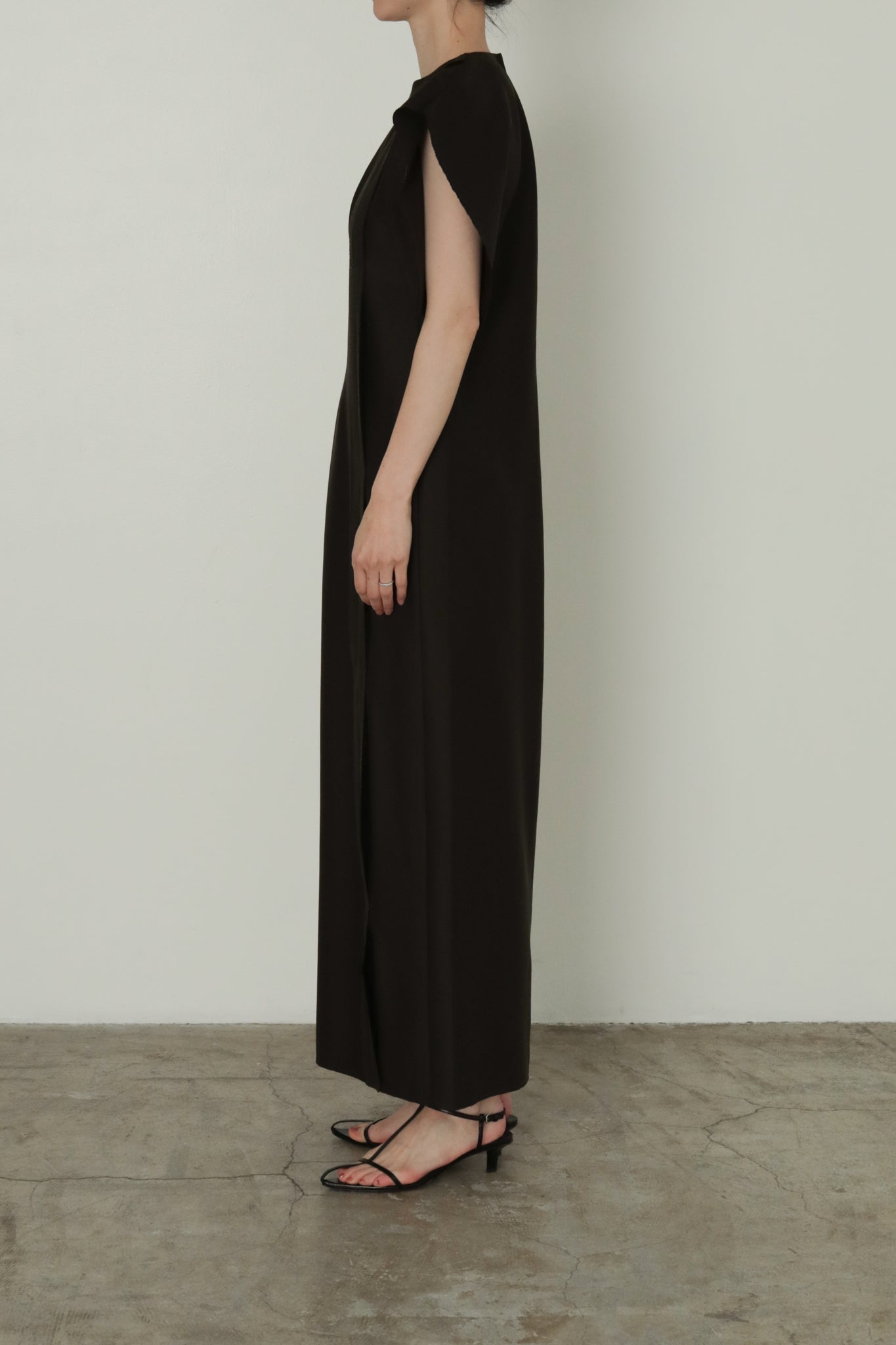 Asymmetry Square Dress(Charcoal)