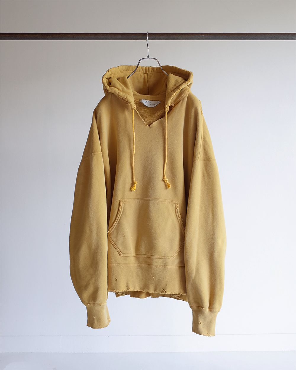 DYED DAMAGE HOODIE(MUSTARD) – etoqk