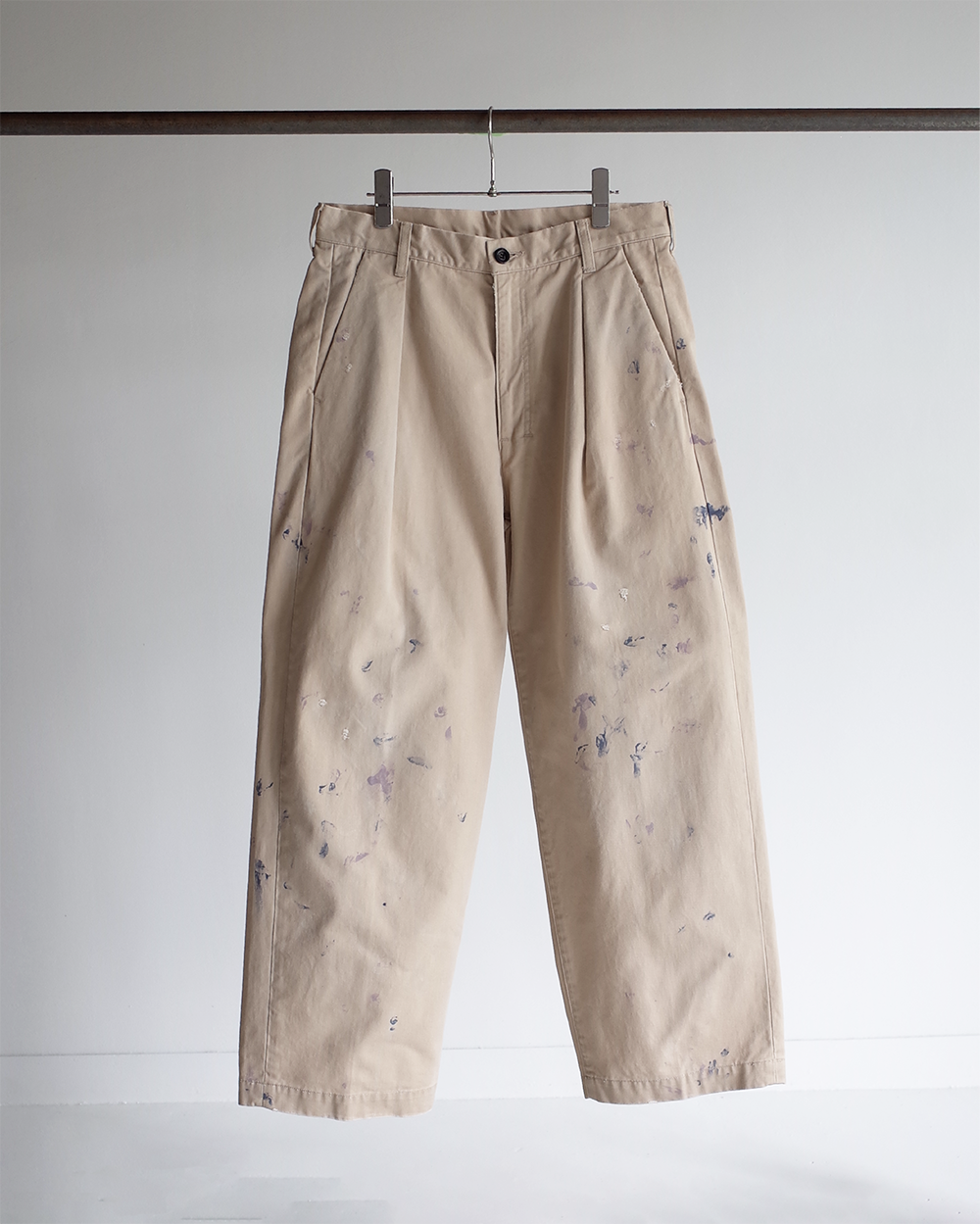 PAINT CHINO TROUSERS(BEIGE)