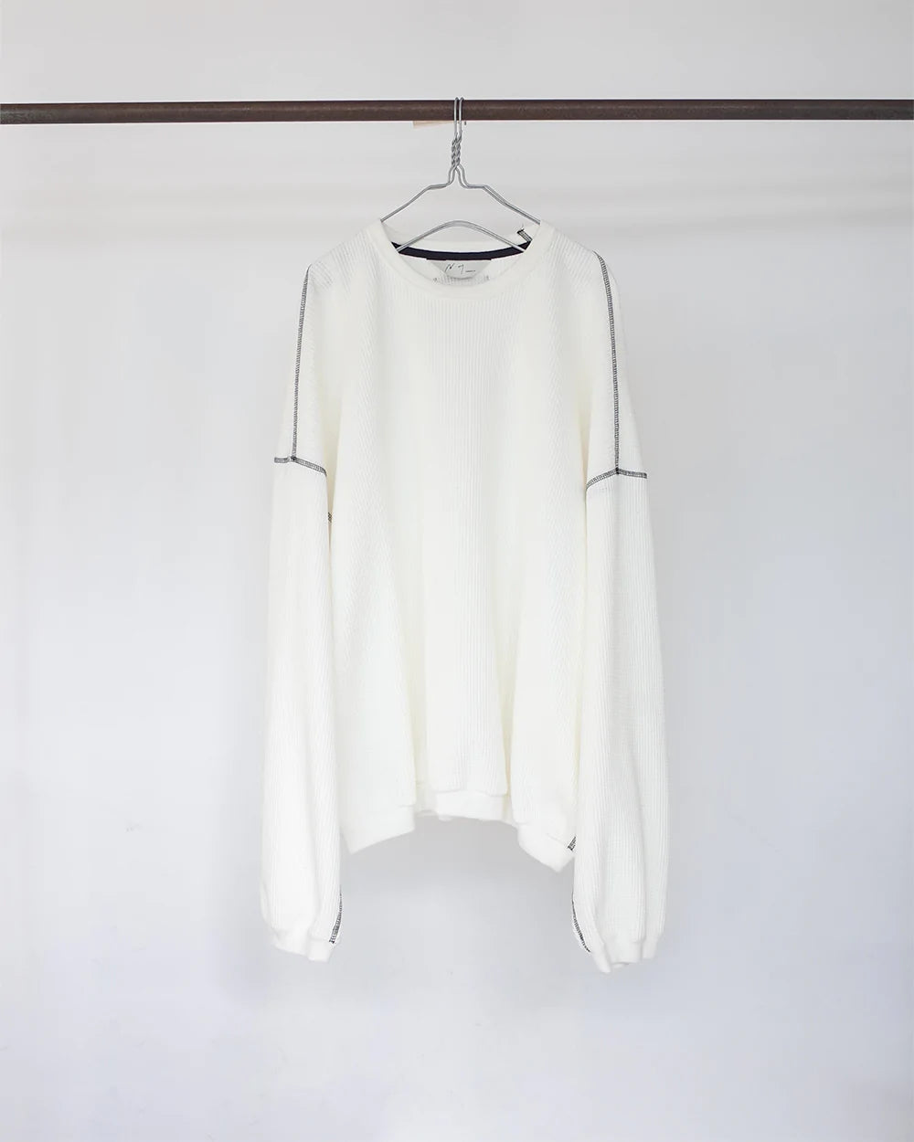 [30%OFF] WAFFLE OVERSIZED LS(WHITE)