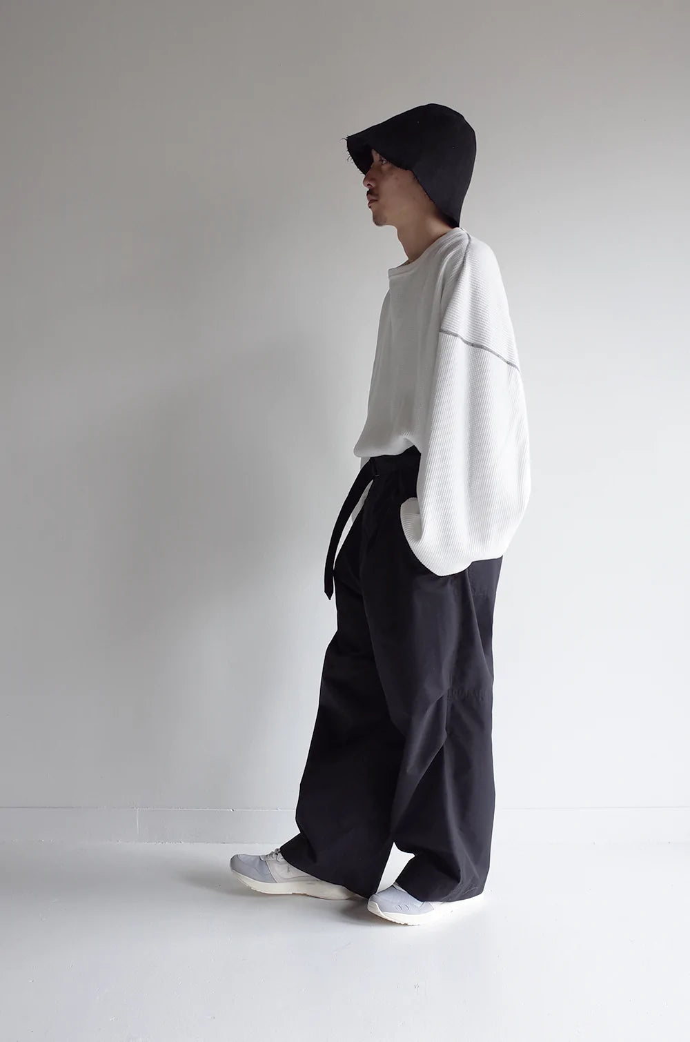 [30%OFF] WAFFLE OVERSIZED LS(WHITE)