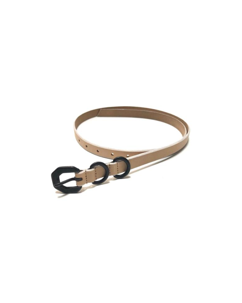 NARROW LEATHER BELT(NATURAL)