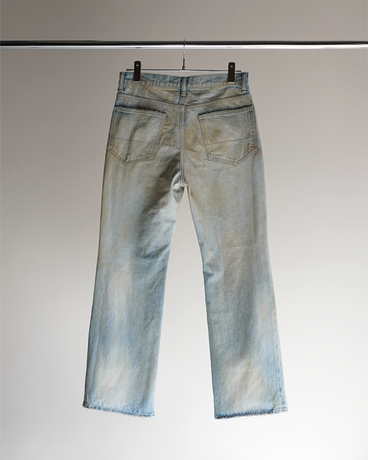 CRASH SELVEDGE SHOE CUT 5P DENIM PANTS