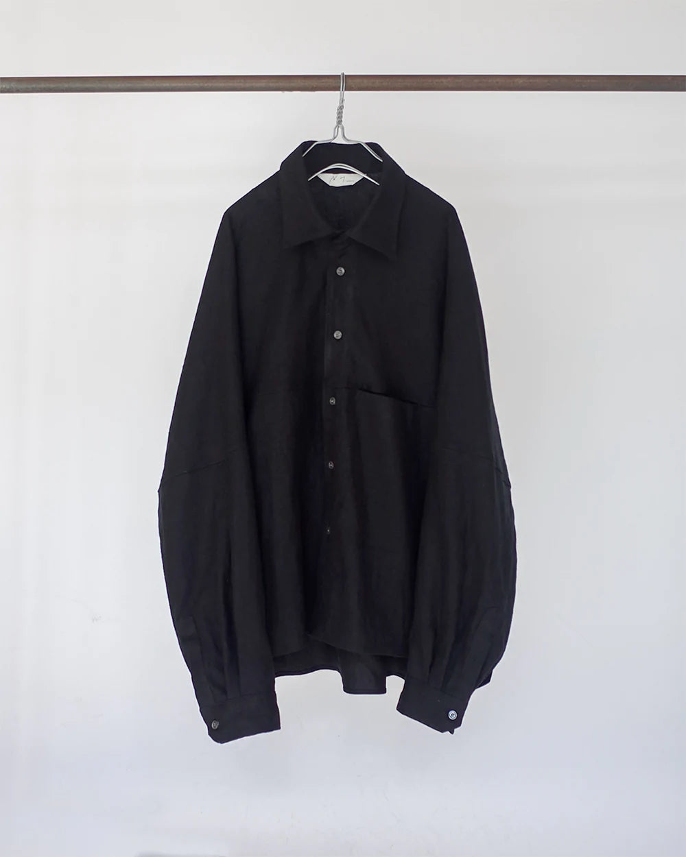 [30%OFF] LINENSUEDE KIMONO SHIRT(BLACK)